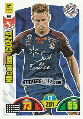 Sticker Nicolas Cozza - FOOT 2018-2019. Adrenalyn XL n. 193 - Panini