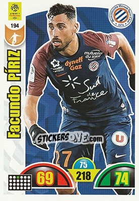 Sticker Facundo Píriz - FOOT 2018-2019. Adrenalyn XL - Panini