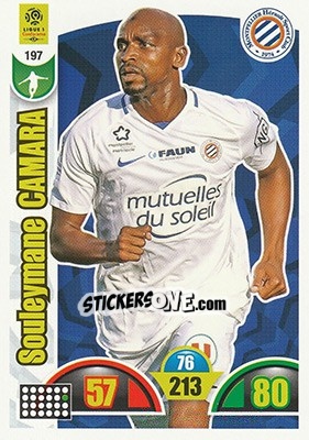 Sticker Souleymane Camara - FOOT 2018-2019. Adrenalyn XL n. 197 - Panini