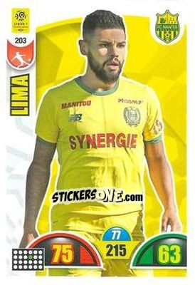 Sticker Lucas Lima - FOOT 2018-2019. Adrenalyn XL n. 203 - Panini