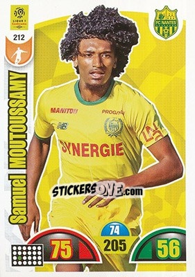 Sticker Samuel Moutoussamy - FOOT 2018-2019. Adrenalyn XL n. 212 - Panini