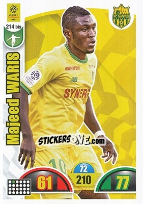 Sticker Majeed Waris - FOOT 2018-2019. Adrenalyn XL n. 214bis - Panini