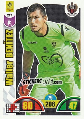 Sticker Walter Benítez - FOOT 2018-2019. Adrenalyn XL n. 217 - Panini