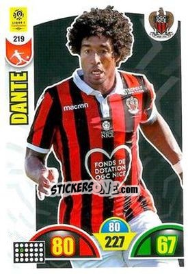 Sticker Dante - FOOT 2018-2019. Adrenalyn XL - Panini