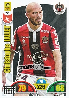 Sticker Christophe Jallet - FOOT 2018-2019. Adrenalyn XL n. 221 - Panini
