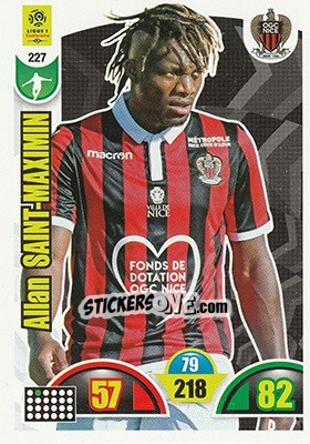 Sticker Allan Saint-Maximin - FOOT 2018-2019. Adrenalyn XL n. 227 - Panini