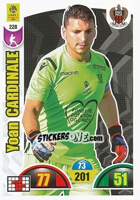 Figurina Yoan Cardinale - FOOT 2018-2019. Adrenalyn XL - Panini