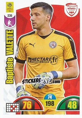 Figurina Baptiste Valette - FOOT 2018-2019. Adrenalyn XL - Panini