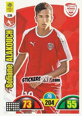 Sticker Sofiane Alakouch - FOOT 2018-2019. Adrenalyn XL - Panini