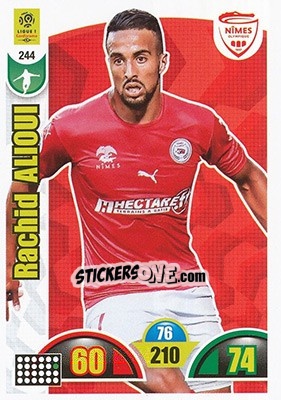 Sticker Rachid Alioui - FOOT 2018-2019. Adrenalyn XL - Panini