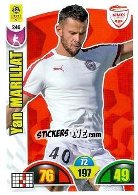 Sticker Yan Marillat - FOOT 2018-2019. Adrenalyn XL n. 246 - Panini