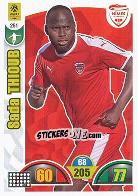Sticker Sada Thioub - FOOT 2018-2019. Adrenalyn XL n. 251 - Panini