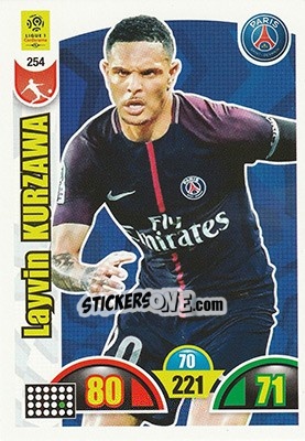 Sticker Layvin Kurzawa - FOOT 2018-2019. Adrenalyn XL n. 254 - Panini