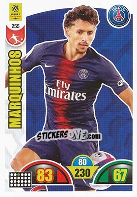 Sticker Marquinhos - FOOT 2018-2019. Adrenalyn XL n. 255 - Panini