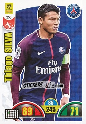 Sticker Thiago Silva - FOOT 2018-2019. Adrenalyn XL n. 256 - Panini