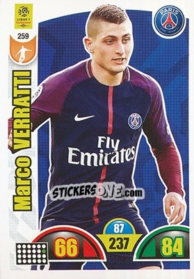 Sticker Marco Verratti - FOOT 2018-2019. Adrenalyn XL - Panini