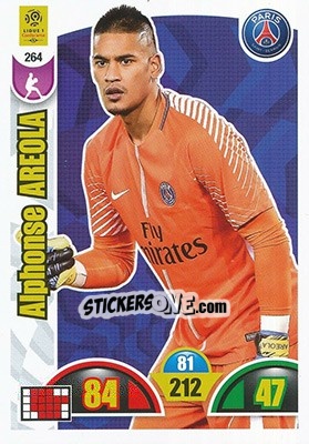 Sticker Alphonse Areola - FOOT 2018-2019. Adrenalyn XL n. 264 - Panini