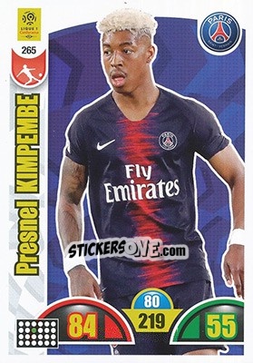 Sticker Presnel Kimpembe - FOOT 2018-2019. Adrenalyn XL n. 265 - Panini