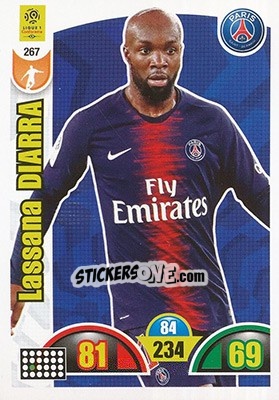 Cromo Lassana Diarra - FOOT 2018-2019. Adrenalyn XL - Panini