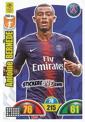 Sticker Antoine Bernède - FOOT 2018-2019. Adrenalyn XL n. 268bis - Panini