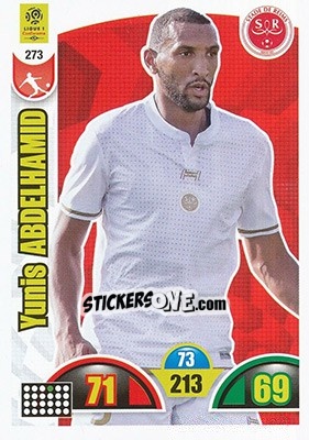 Sticker Yunis Abdelhamid - FOOT 2018-2019. Adrenalyn XL n. 273 - Panini