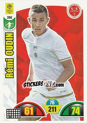 Sticker Rémi Oudin - FOOT 2018-2019. Adrenalyn XL n. 280 - Panini
