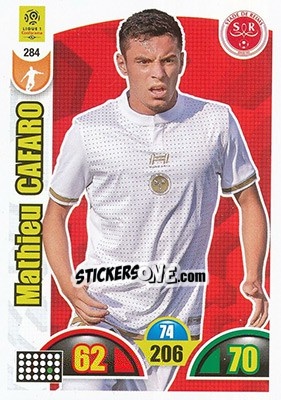 Sticker Mathieu Cafaro - FOOT 2018-2019. Adrenalyn XL - Panini