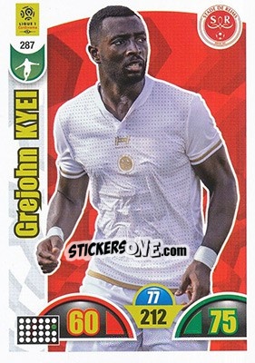 Sticker Grejohn Kyei - FOOT 2018-2019. Adrenalyn XL n. 287 - Panini