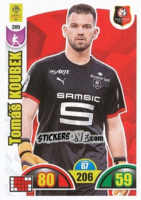 Cromo Tomáš Koubek - FOOT 2018-2019. Adrenalyn XL n. 289 - Panini