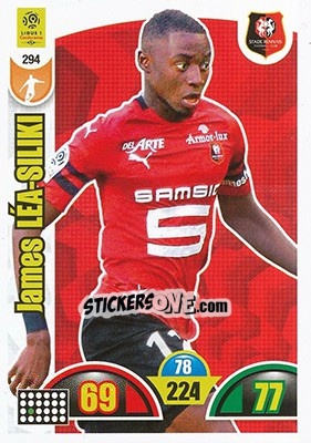 Sticker James Lea-Siliki - FOOT 2018-2019. Adrenalyn XL n. 294 - Panini