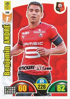 Sticker Benjamin André - FOOT 2018-2019. Adrenalyn XL n. 296 - Panini