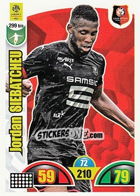 Sticker Jordan Siebatcheu - FOOT 2018-2019. Adrenalyn XL n. 299bis - Panini