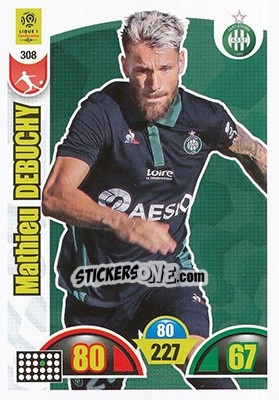 Sticker Mathieu Debuchy - FOOT 2018-2019. Adrenalyn XL n. 308 - Panini