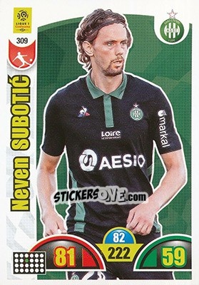 Sticker Neven Subotic - FOOT 2018-2019. Adrenalyn XL n. 309 - Panini