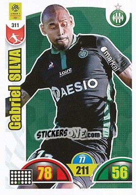 Sticker Gabriel Silva - FOOT 2018-2019. Adrenalyn XL n. 311 - Panini