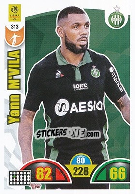 Sticker Yann M'Vila - FOOT 2018-2019. Adrenalyn XL n. 313 - Panini