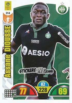 Sticker Assane Dioussé - FOOT 2018-2019. Adrenalyn XL n. 314 - Panini