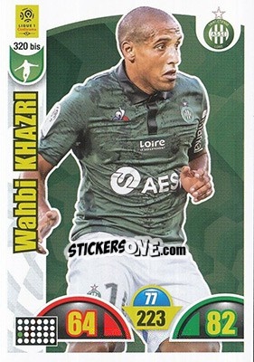 Sticker Wahbi Khazri - FOOT 2018-2019. Adrenalyn XL n. 320bis - Panini