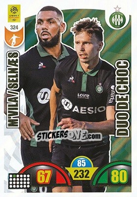 Sticker Yann M'Vila / Ole Selnæs - FOOT 2018-2019. Adrenalyn XL - Panini