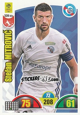 Sticker Stefan Mitrovic - FOOT 2018-2019. Adrenalyn XL n. 328bis - Panini