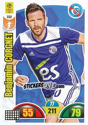Sticker Benjamin Corgnet - FOOT 2018-2019. Adrenalyn XL n. 332 - Panini