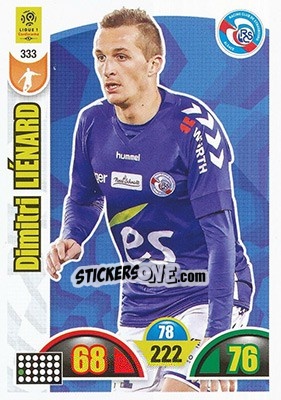 Sticker Dimitri Liénard - FOOT 2018-2019. Adrenalyn XL n. 333 - Panini