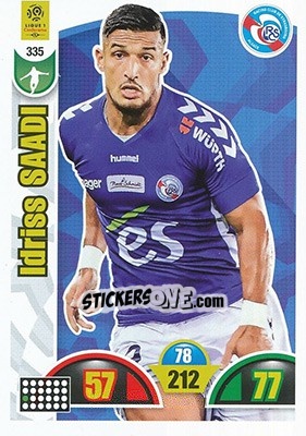 Sticker Idriss Saadi - FOOT 2018-2019. Adrenalyn XL n. 335 - Panini