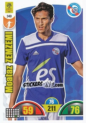 Sticker Moataz Zemzemi - FOOT 2018-2019. Adrenalyn XL n. 340 - Panini