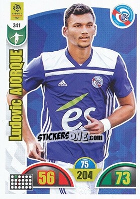Sticker Ludovic Ajorque - FOOT 2018-2019. Adrenalyn XL n. 341 - Panini