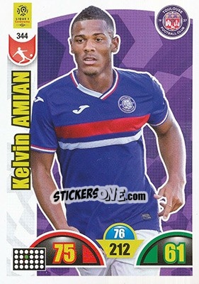Sticker Kelvin Amian - FOOT 2018-2019. Adrenalyn XL n. 344 - Panini