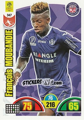 Sticker François Moubandje - FOOT 2018-2019. Adrenalyn XL n. 347 - Panini