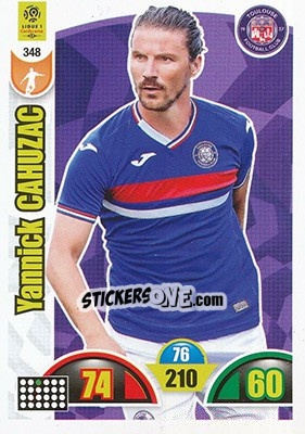 Sticker Yannick Cahuzac - FOOT 2018-2019. Adrenalyn XL n. 348 - Panini