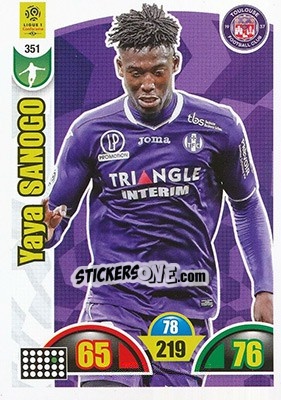 Sticker Yaya Sanogo - FOOT 2018-2019. Adrenalyn XL - Panini