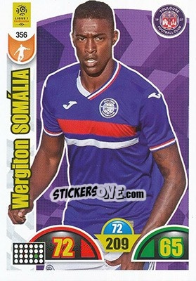 Sticker Wergiton Somália - FOOT 2018-2019. Adrenalyn XL n. 356 - Panini